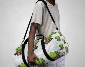 Green Broccoli Duffel Bag | Gym Travel Carry-On Bag