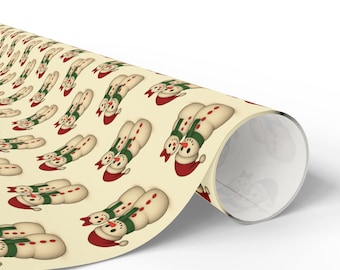 Snowman Wrapping Paper – Festive Wrap
