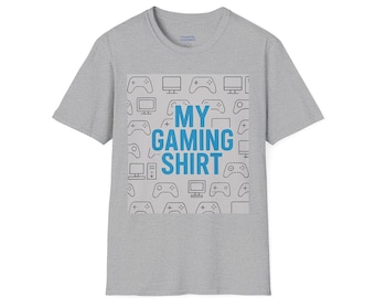 Unisex Softstyle Gaming T-shirt – Bekväm bomulls-gamer-t-shirt