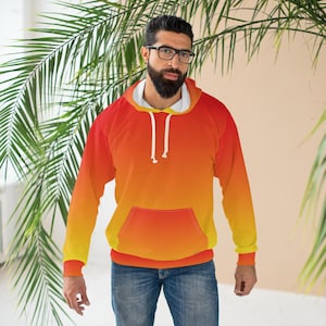 Sunset Gradient Hoodie | Orange Yellow Ombre Pullover