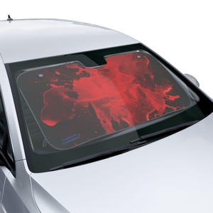 Red Paint Splatter Car Sun Shade | Windshield Sunshade