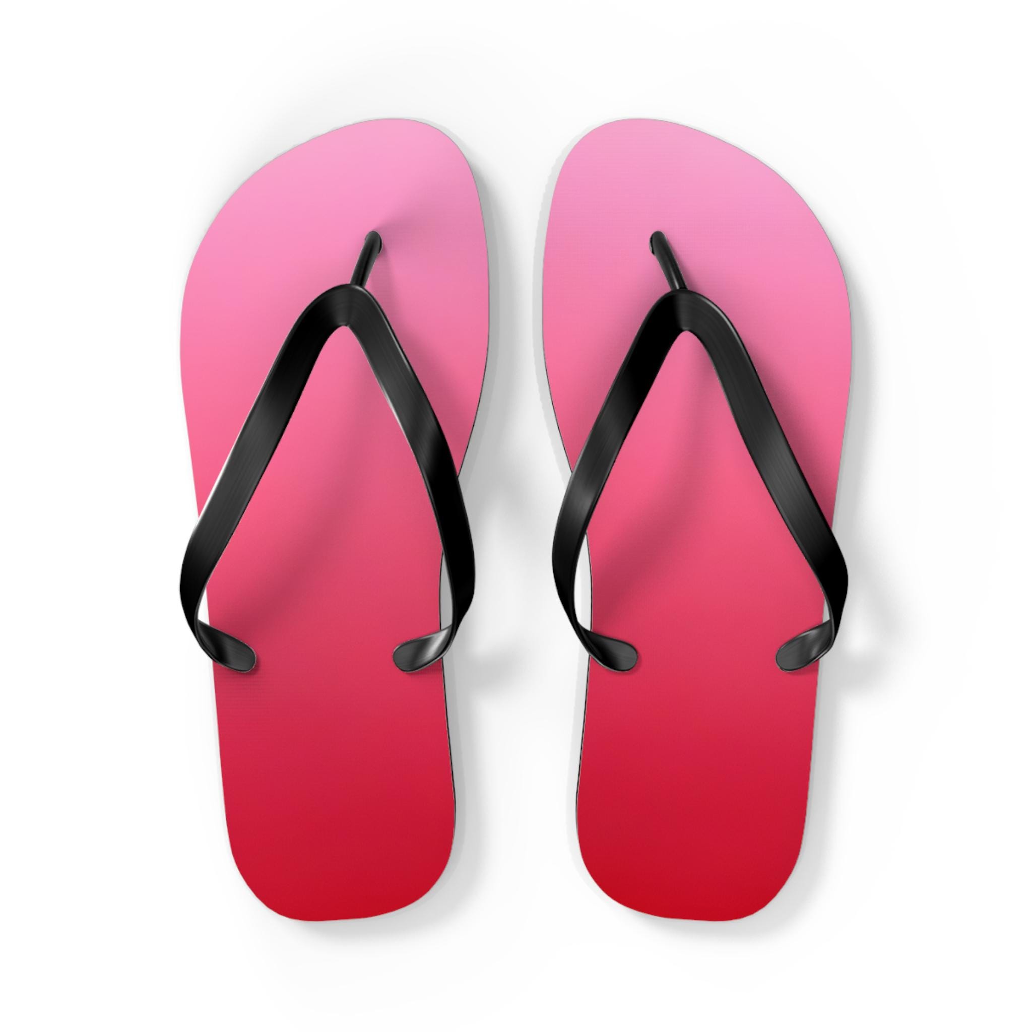 Pink Ombre Flip Flops | Summer Beach Sandals - Etsy