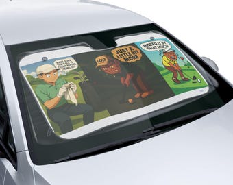 Car Sun Shades with Funny Designs, Car Accessories, Auto Sun Protectors, Unique Gifts for Car Owners, Summer Essentials