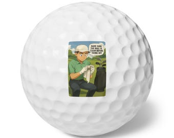 Funny Golf Balls, Surlyn Material, Pack of 6, Golf Enthusiast Gift