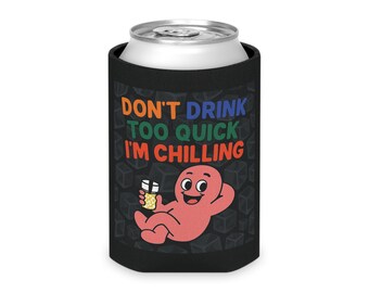 Enfriador de latas Chill Vibes / Soporte divertido para bebidas, funda para bebidas de fiesta