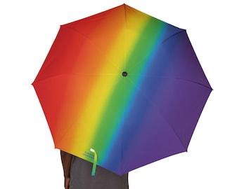 Rainbow Gradient Umbrella | Foldable Travel Rain Umbrella