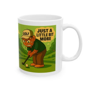 Golf-Themed Ceramic Mug - Perfect Gift for Golf Lovers, Fun Coffee Mug, Golfing Humor Mug, Sports Enthusiast Gift, Unique Kitchenware