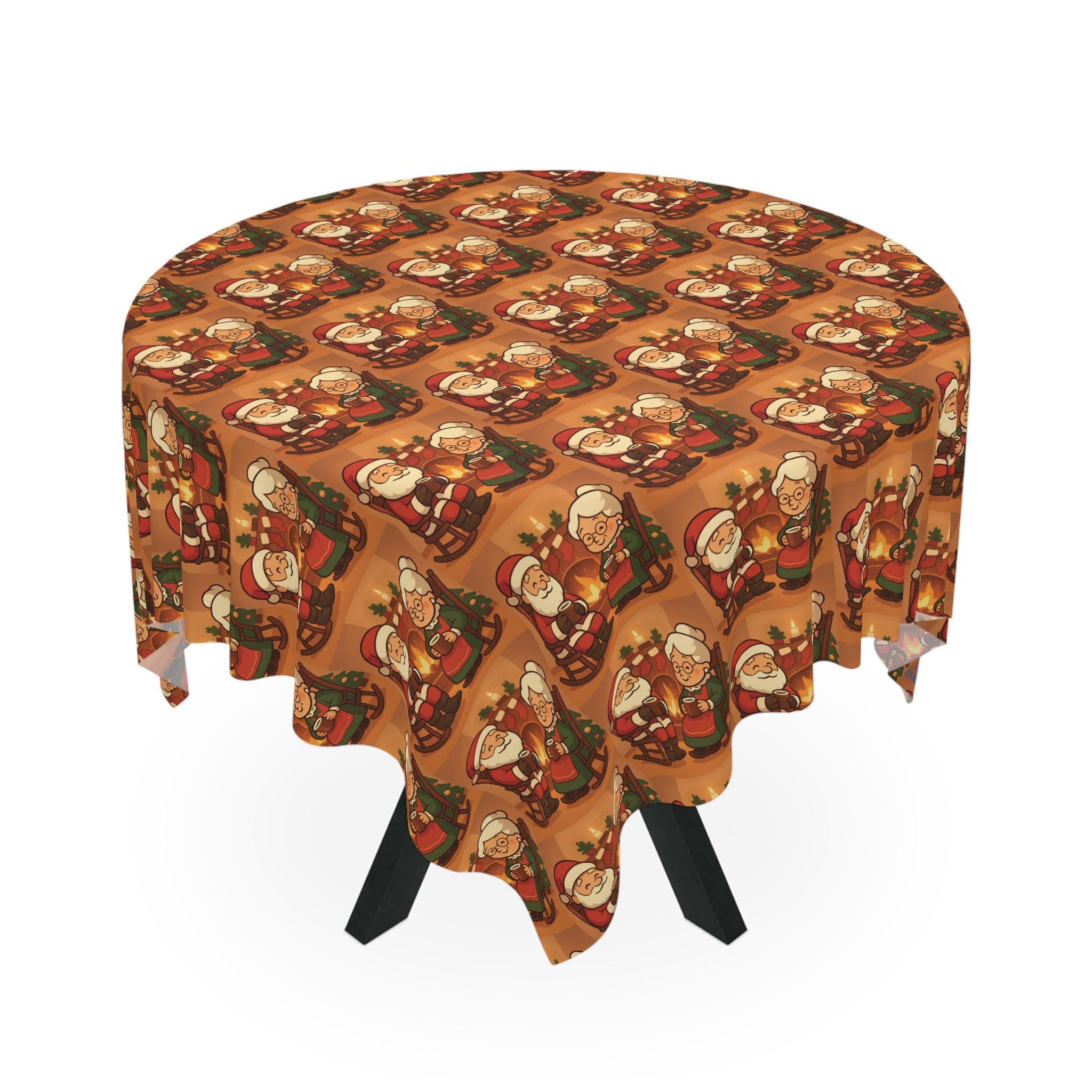 ヴィンテージサンタテーブルクロス：クリスマスのダイニングを華やかに