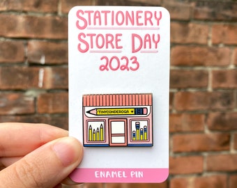 Tinyconderoga Pencil Shop - Stationery Store Day with Calliope Paperie - Enamel Pin