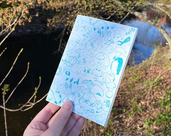 Inked Animals Zine - RISO Zine 1-color, 34 pages