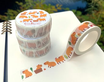 Capybara 15mm Washi Tape (1 roll)