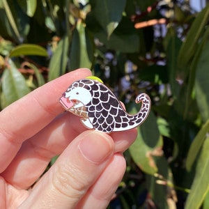 Pangolin Popsicle Rose Gold Enamel Pin image 6