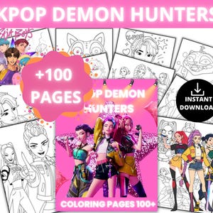130+ Huntrix Kpop Demon Hunters PNG SVG, Kpop Idol Group T Shirt Design, Girl Dinner PNG, Boy Girl Bands Saja Art, Digital Download