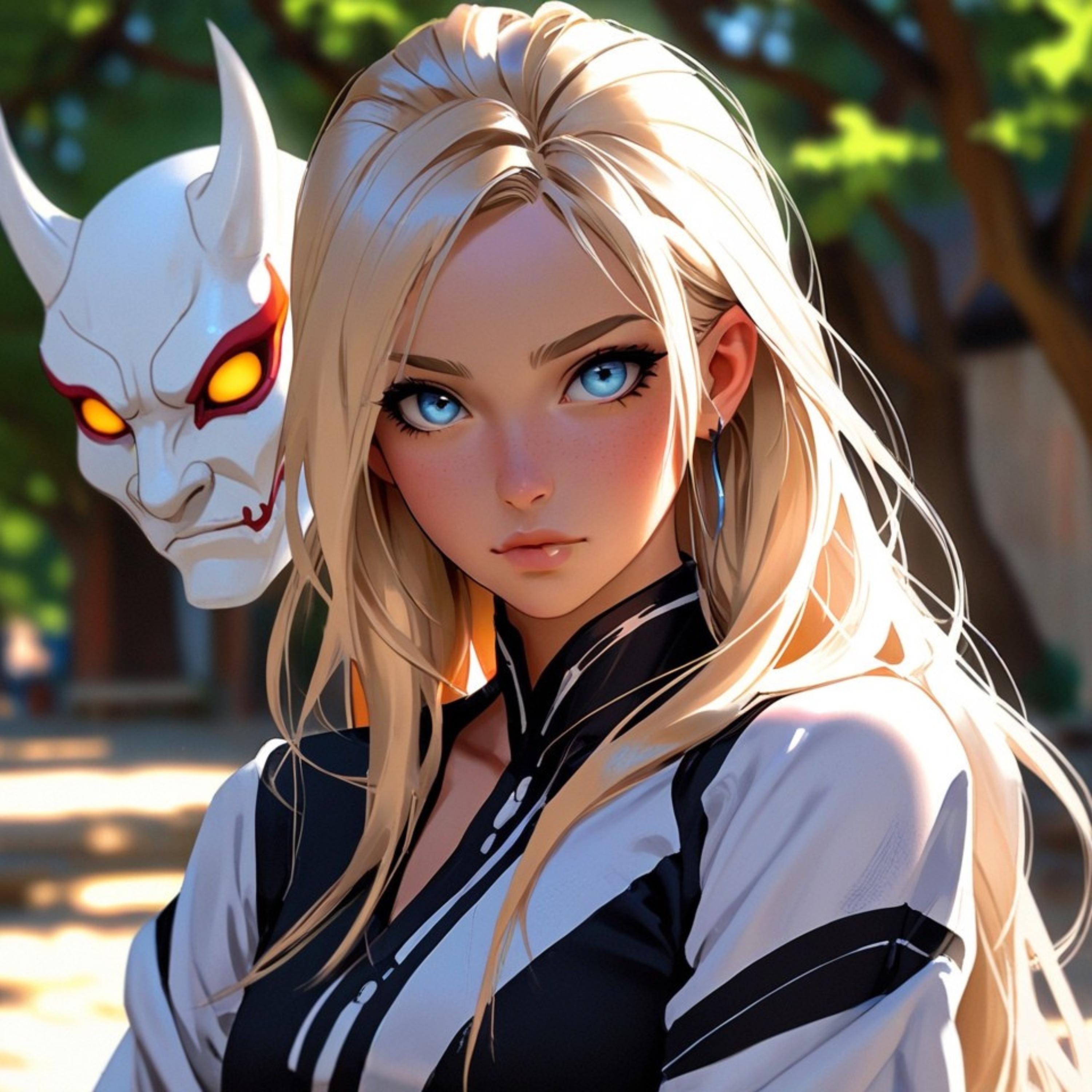 Spirits of the Veil – Fantasy Anime Digital Art | Japanese Warriors, Creatures & Spirits | Mystical Poster to Download