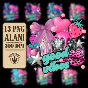 Alani PNG Digital Download Printable Sublimation or DTG design for tshirt, mug, tumblers, Livin’ on Alani