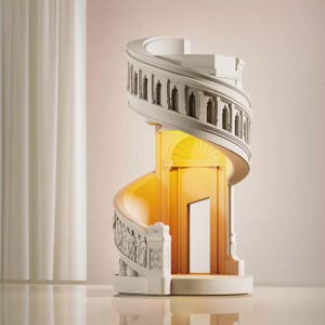Wenteltrap Wax Melt Warmer – Vlamloze geurkaarslamp, sfeernachtlampje, huwelijkscadeau, verjaardagscadeau, woondecoratie