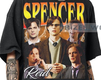 Spencer Reid Vintage T-Shirt, Retro 90's Fans Homage, Trends gift shirt, Women and Men Unisex Tee