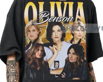 Nueva camiseta de Olivia Benson, camisetas con estampados vintage, camiseta de regalo de moda.