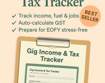 Gig Income Tracker (ATO Ready) - Conçu pour les travailleurs d'Uber, DoorDash et Aussie