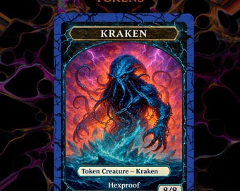 クラーケン #4 呪禁 TCG トークン カスタム改造 - Etsy 日本