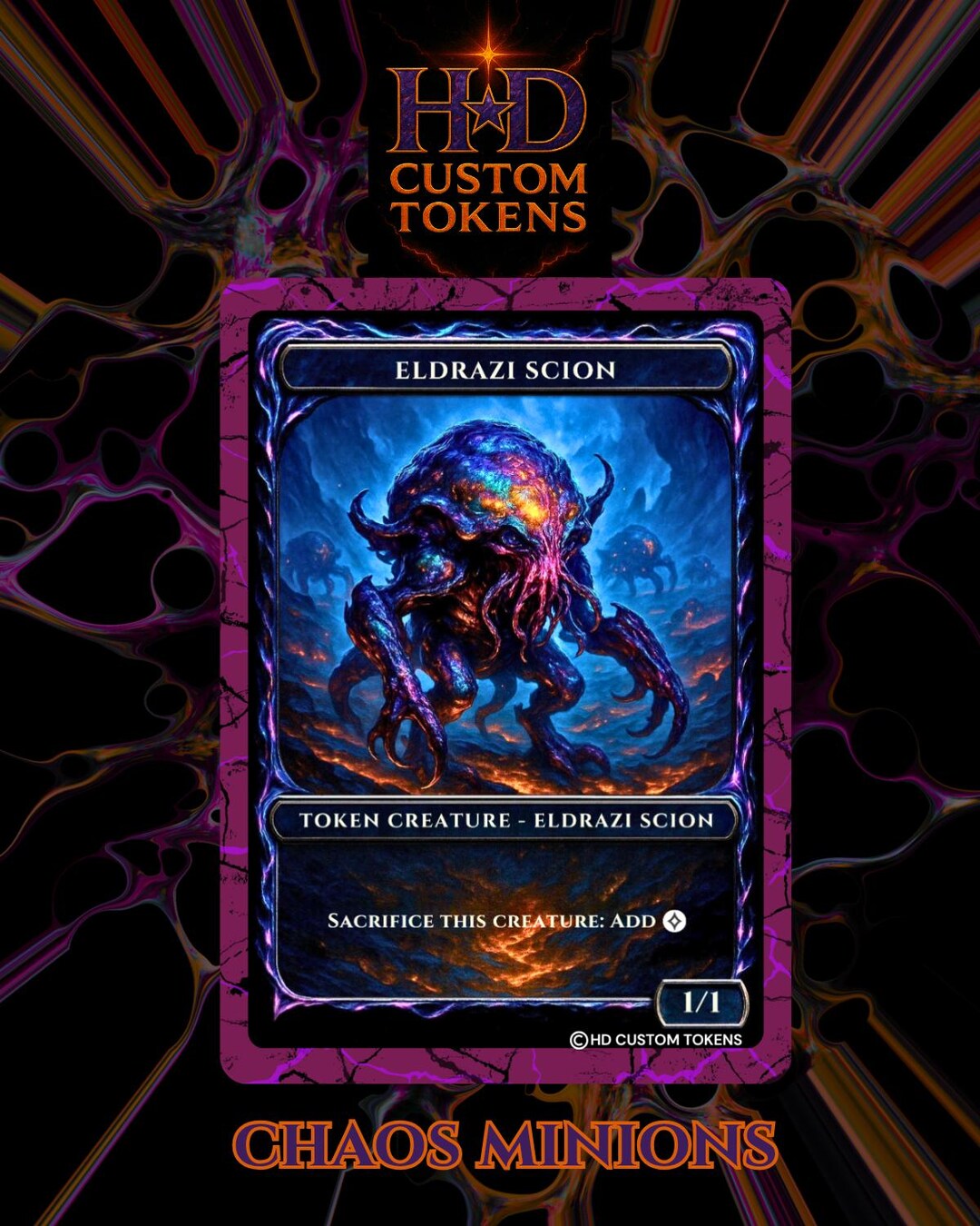 Custom MTG Eldrazi Scion Token: Dreadborne Chaos Minions Limited Set - Etsy