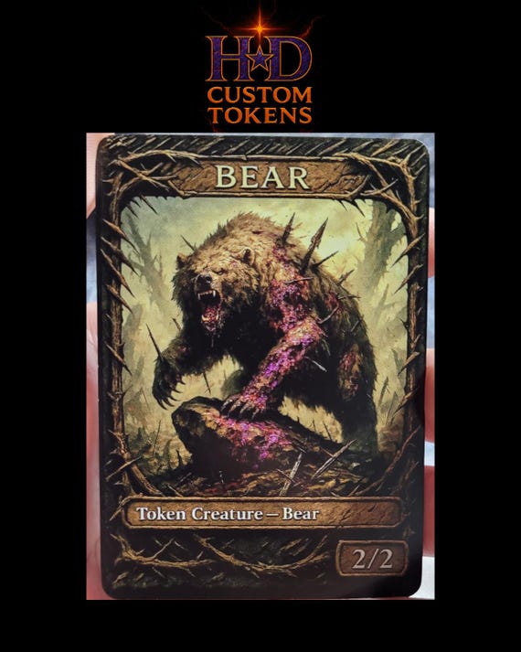 Custom MTG Bear Token: Limited Edition HD Print - Etsy