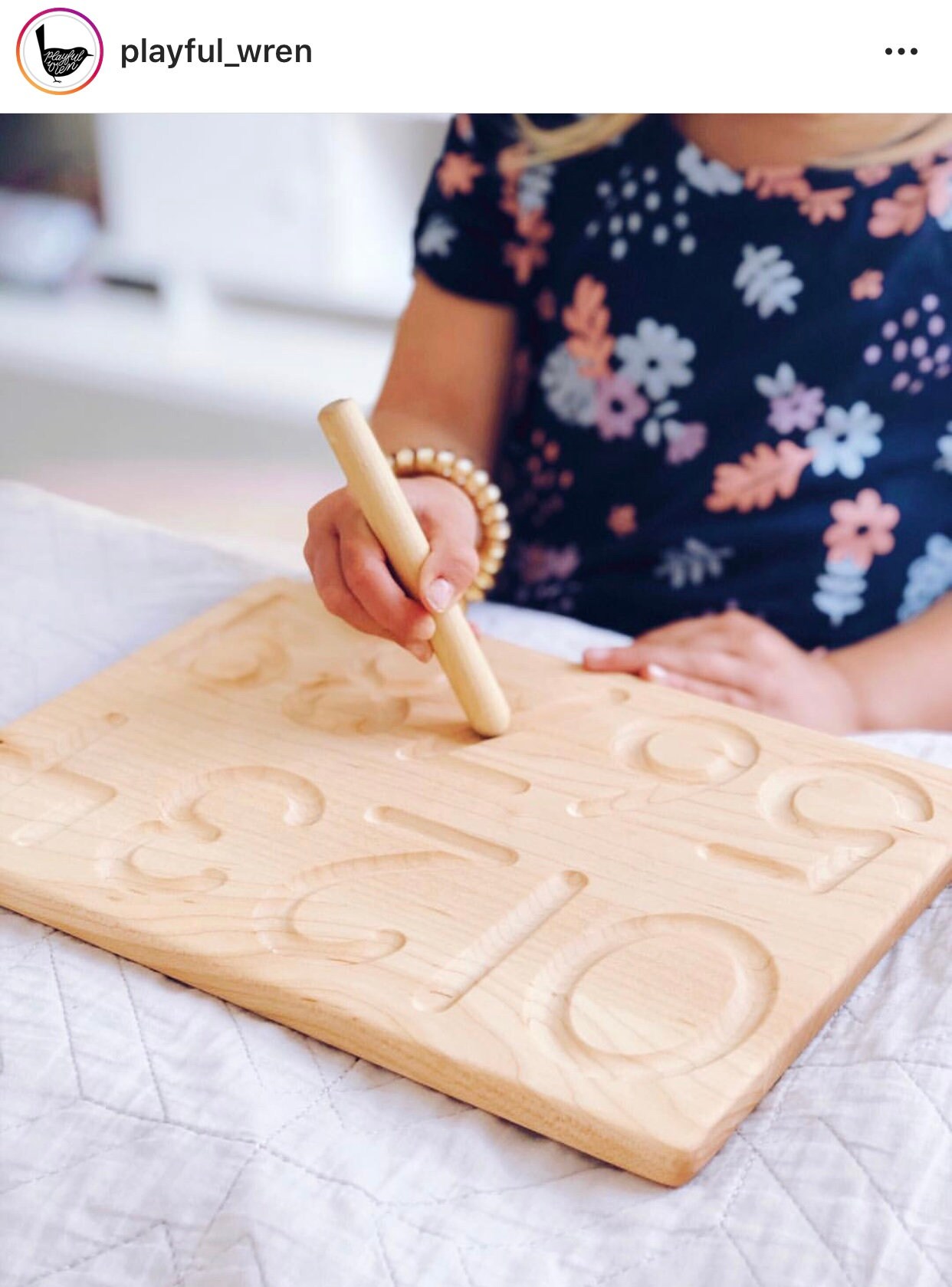 1-10 Number Board Waldorf Montessori School Toy | Etsy