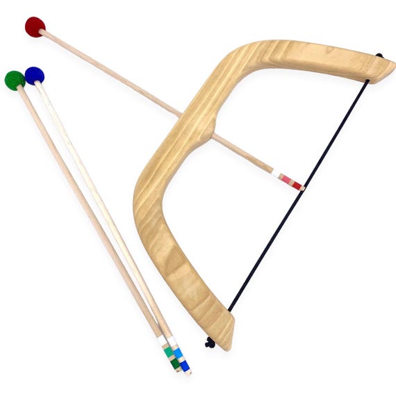 Large Bow and Arrows Natural Wood Toy Bow Original from Jennifer Etsy UK