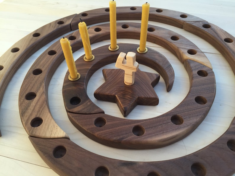 Wooden Spiral Candle Holder for Birthdays Advent and Lent Etsy