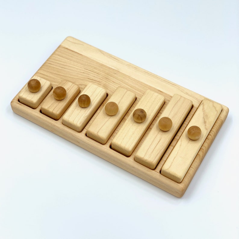 Wooden Bars Puzzle Montessori School Toy image 5