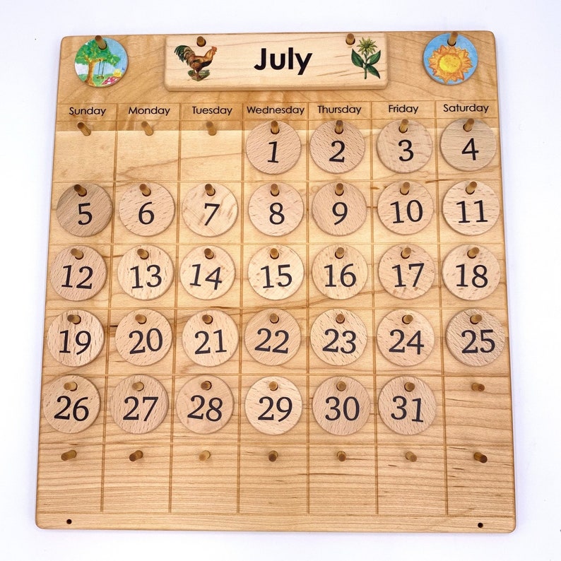 Home Calendar From Jennifer Wooden Perpetual Calendar All Natural Days