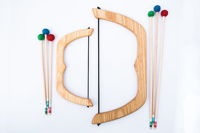 Large Bow and Arrows Copyright From Jennifer Natural Wood Toy Bow image 4
