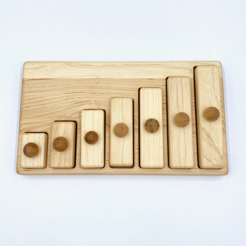 Wooden Bars Puzzle Montessori School Toy image 2