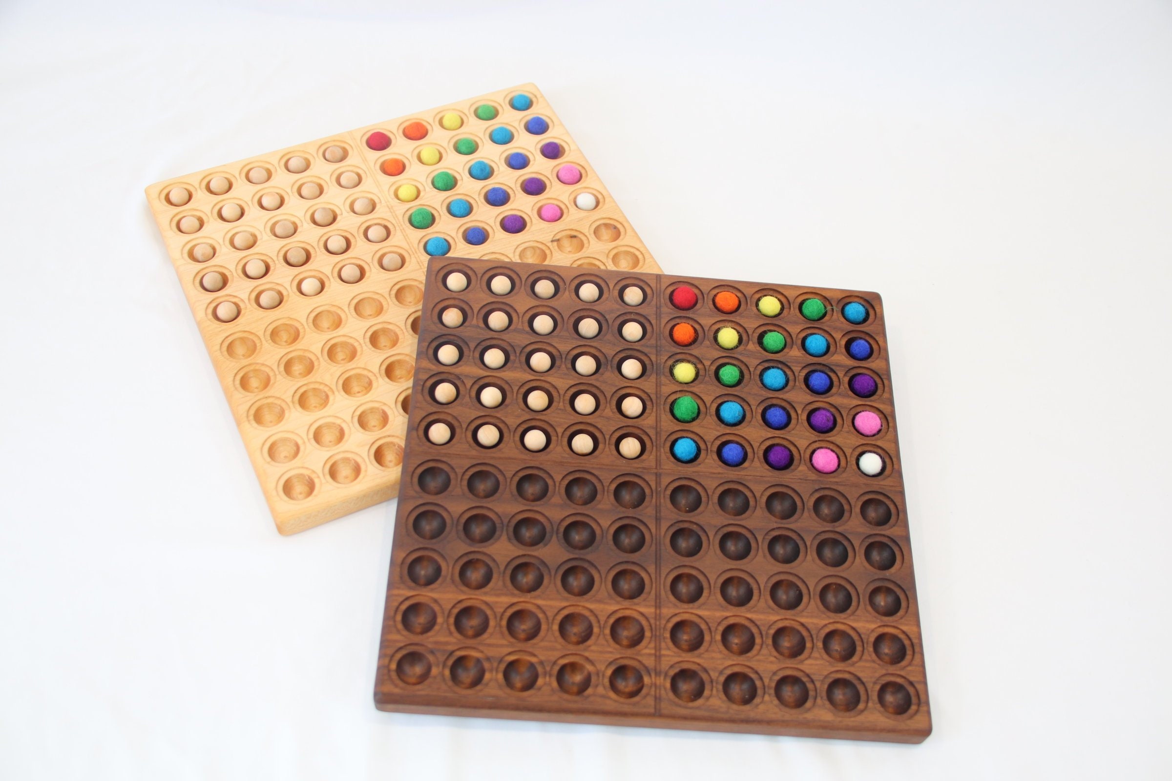 Hundred Frame with Coin Pockets -- Hundred Board -- Montessori Counti…