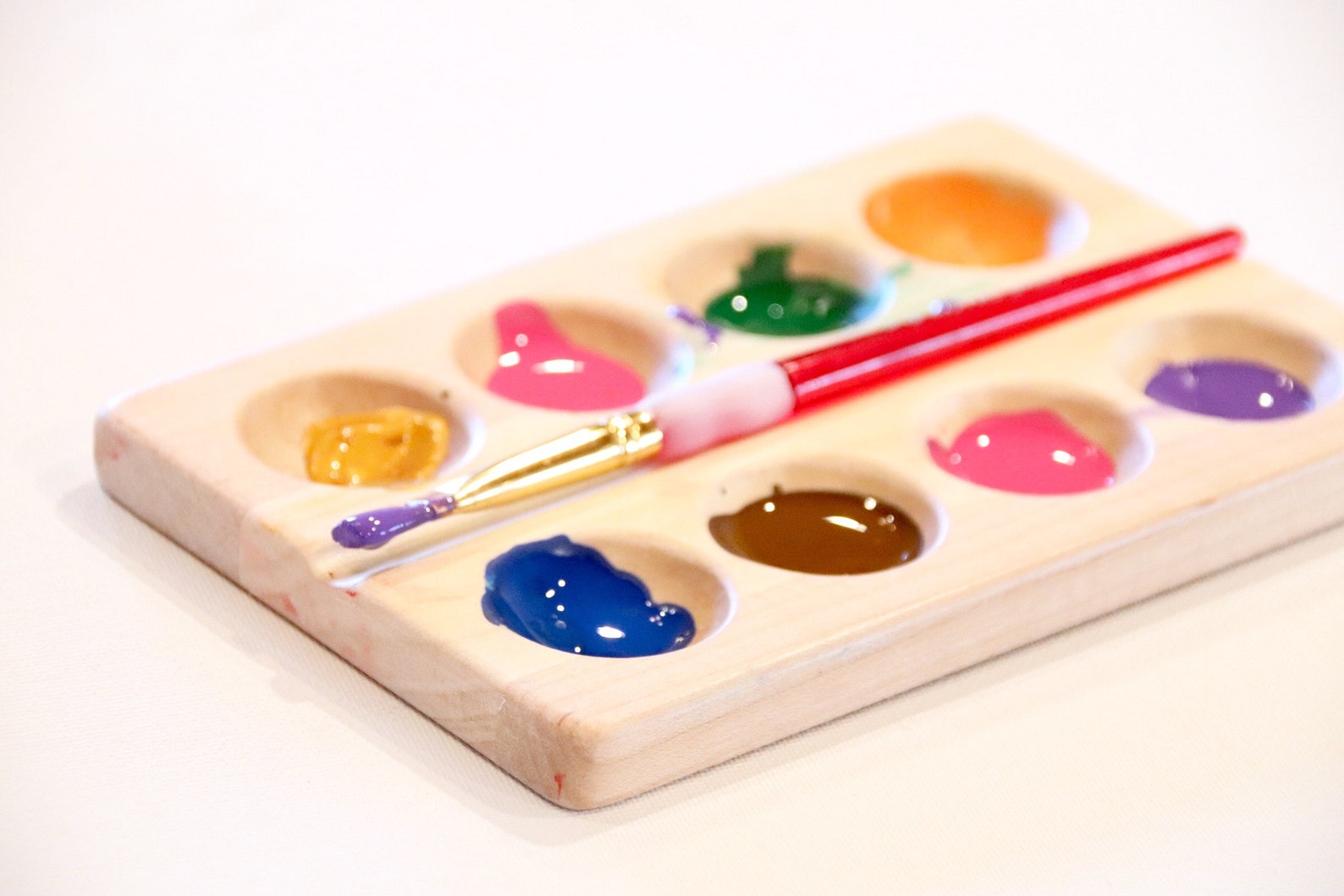 Wood Paint Palette Etsy