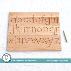 Printed Alphabet Wood Tracing Board From Jennifer image 1