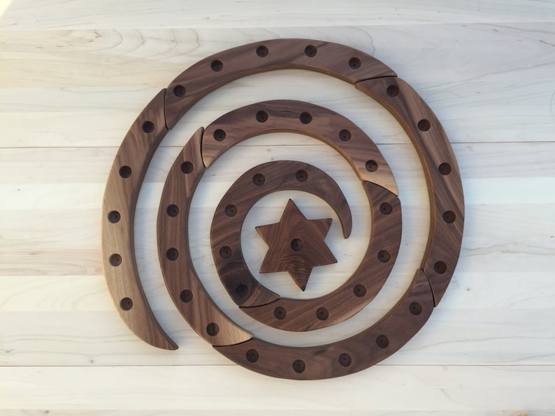 Wooden Spiral Candle Holder for Birthdays Advent and Lent Etsy