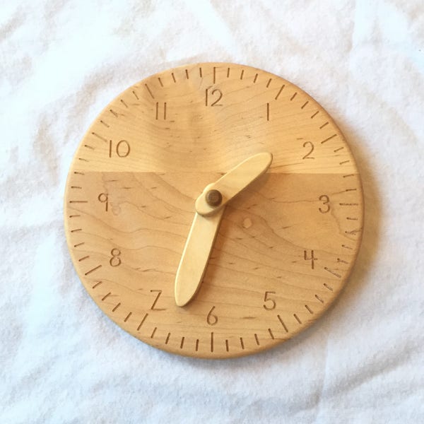 Wooden Toy Clock