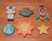 Wooden Outer Space Toy Set