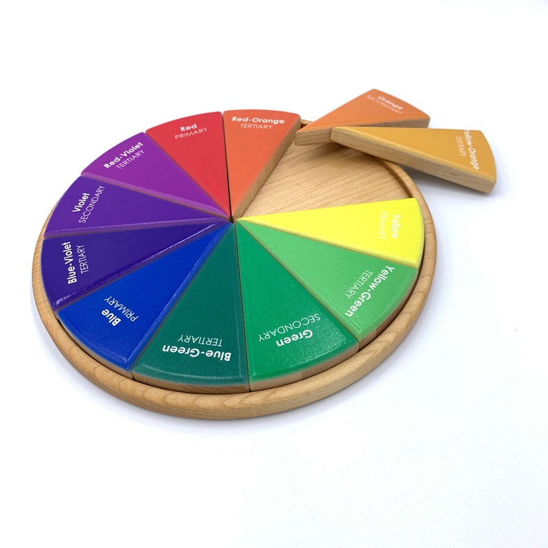 Color Wheel Puzzle 12 Pieces Etsy Canada