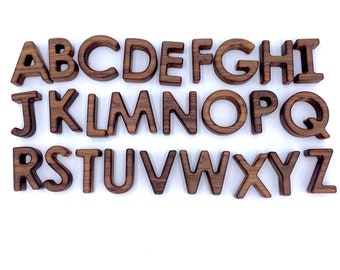 Capital Alphabet Letters Heirloom Hardwood Set