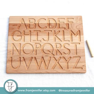 Printed Alphabet Wood Tracing Board From Jennifer image 2