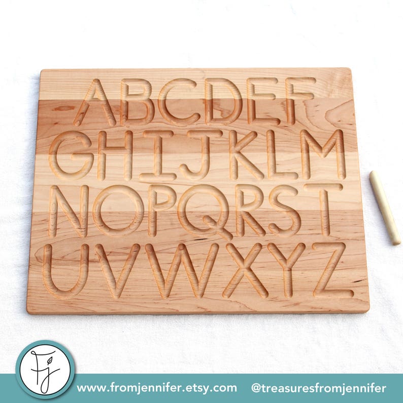 Printed Alphabet Wood Tracing Board From Jennifer image 2