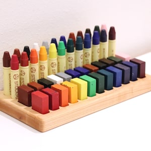 Wooden Beeswax Crayon Holder image 3
