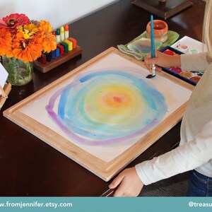 Wooden Craft Board Lap Desk Board Painting Board image 3