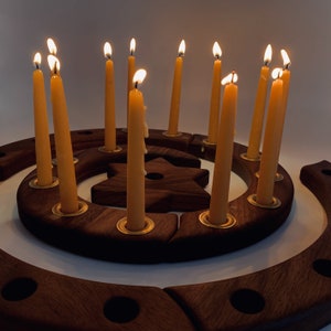 Advent Small Spiral Candle Holder Waldorf Birthday Ring image 5