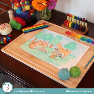 Wooden Craft Board Lap Desk Board Painting Board image 6