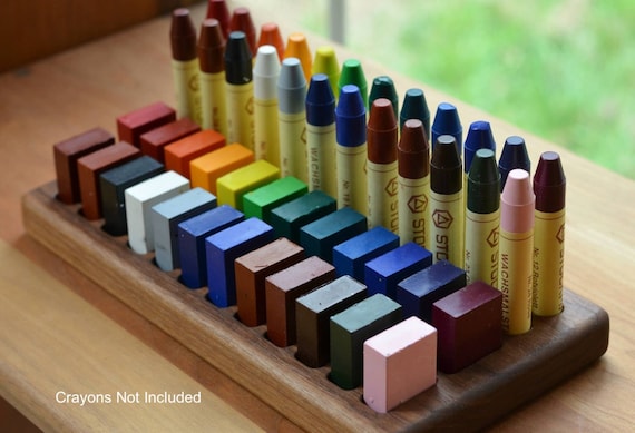 Wooden Beeswax Crayon Holder 