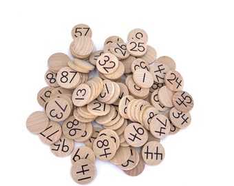 Small Coins - Numbers Set for Hundred Frame