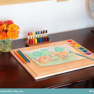 Wooden Craft Board Lap Desk Board Painting Board image 7